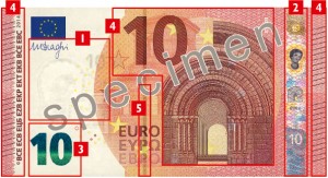€10 banknote of the Europa series